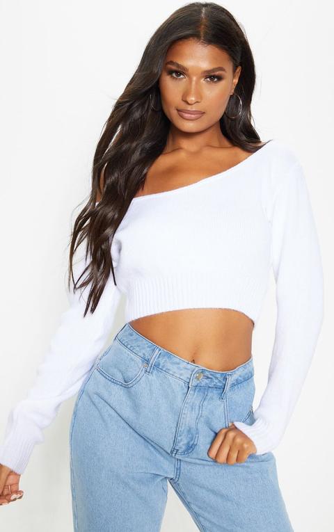 Off the shoulder jumper best sale crop