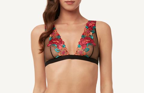 Reggiseno Triangolo Floral Embroidery