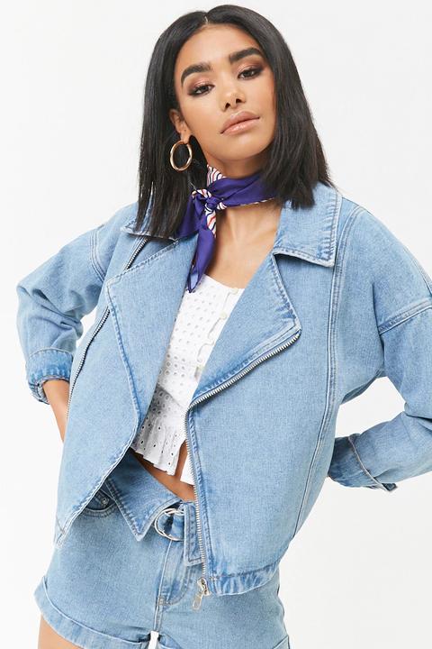 Giubbotto Biker Di Jeans