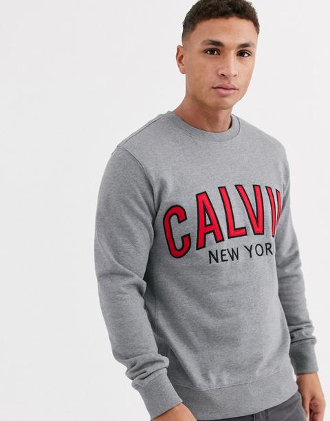 calvin klein jeans grey jumper