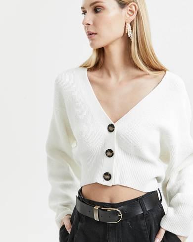 Knit Cropped Cardigan