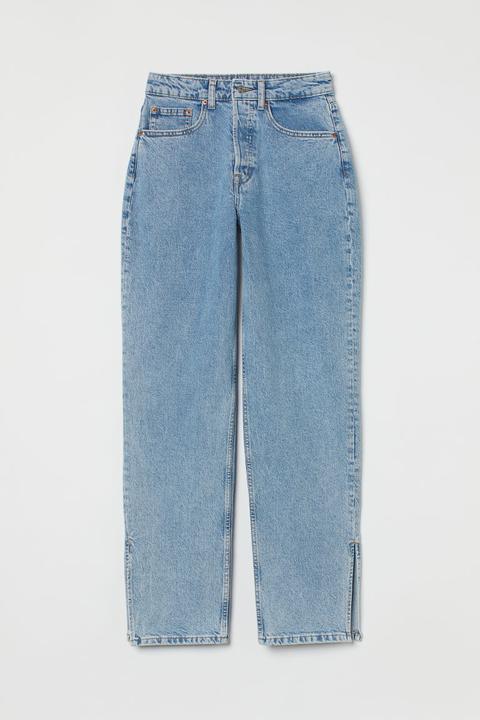 Straight High Jeans - Azul