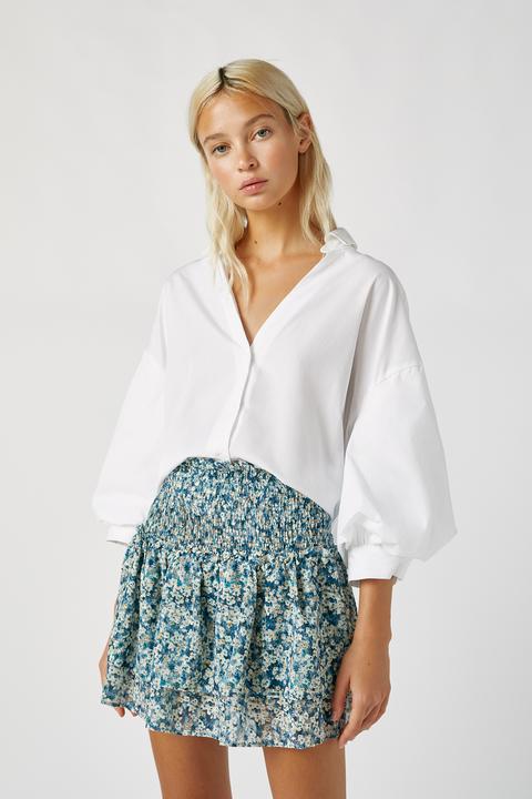 Minifalda Doble Volante