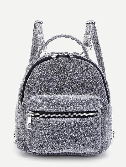 Pocket & Zipper Front Backpack