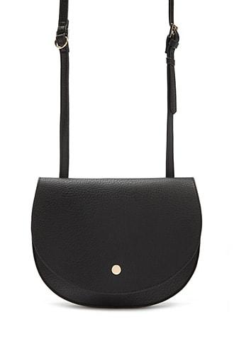 Forever 21 Faux Leather Crossbody & Coin Purse , Black