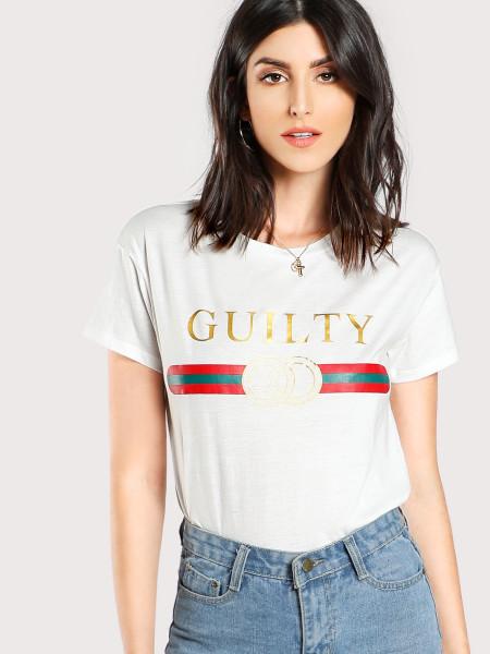 T-shirt Mit Muster