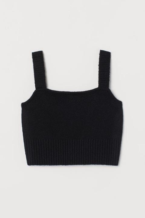 Top Cropped - Negro