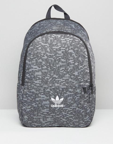 Mochila Estampada Gris Ay7762 De Adidas Originals