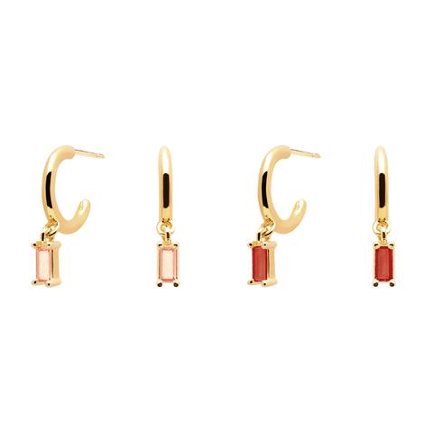 Pack Pendientes Peach&cherry