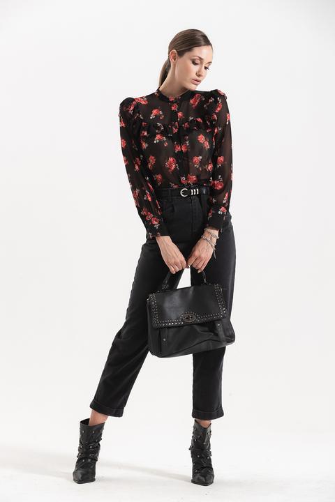 Camicia Stampa Rose