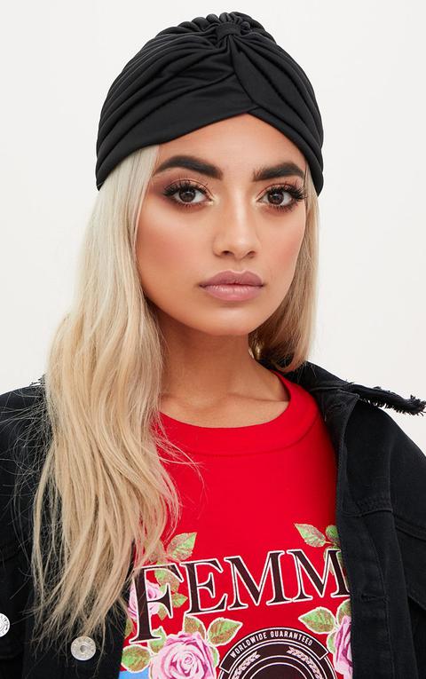 Black Knotted Turban