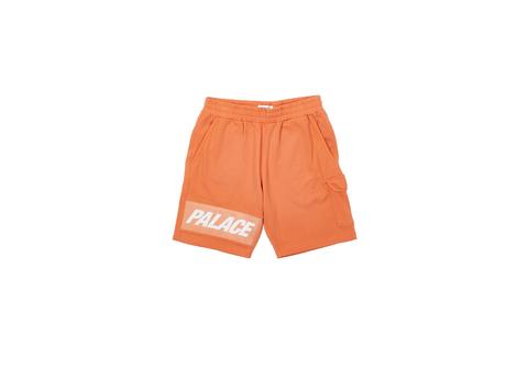 Giant Woven Label Shorts Orange