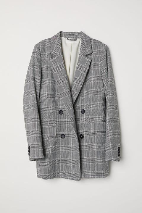 H & M - Giacca A Doppio Petto - Bianco