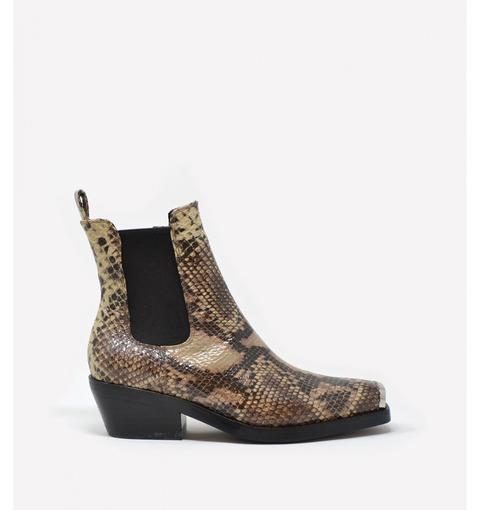 Botín Poker Brown Snake By Jeffrey Campbell