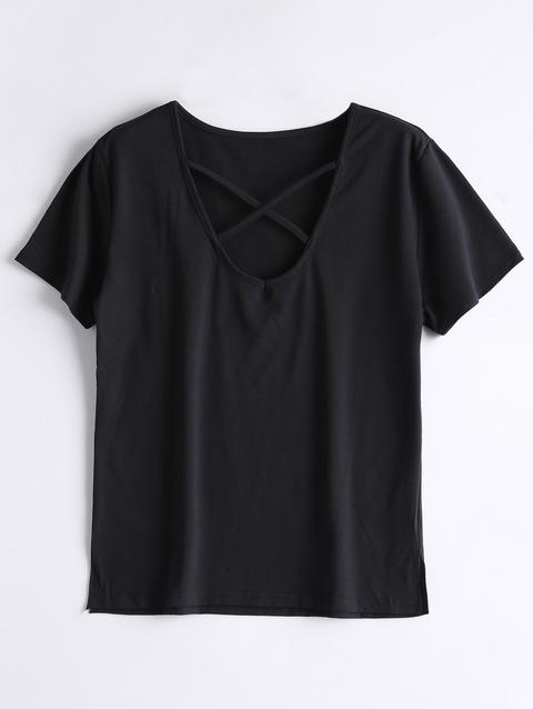 Cotone Criss Cross T-shirt