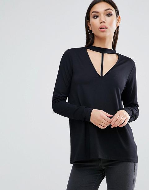 Top Con Gargantilla Y Detalle Enrejado De Asos