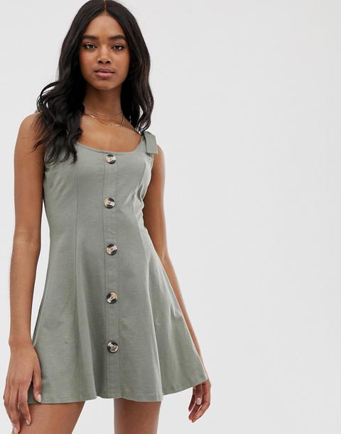 button through sundress