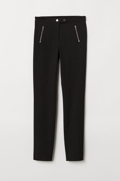 H & M - Pantaloni Stretch Eleganti - Nero