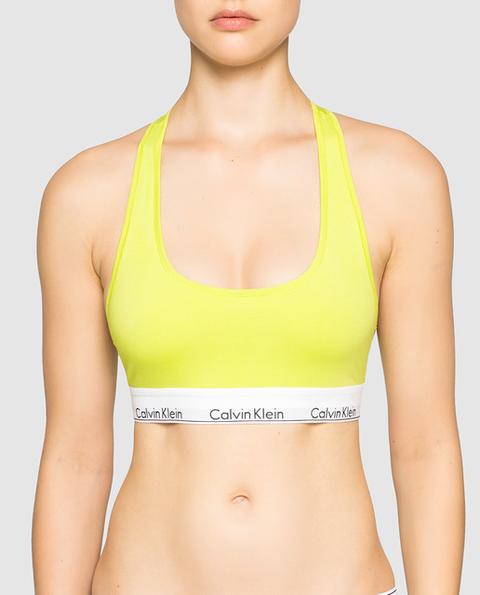 Calvin Klein - Sujetador Deportivo De Mujer Tipo Top Sin Aro