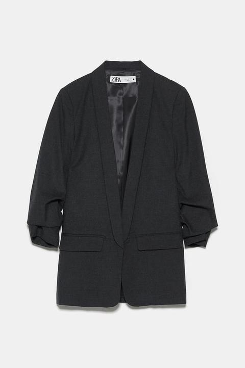 Blazer Con Maniche Arrotolate