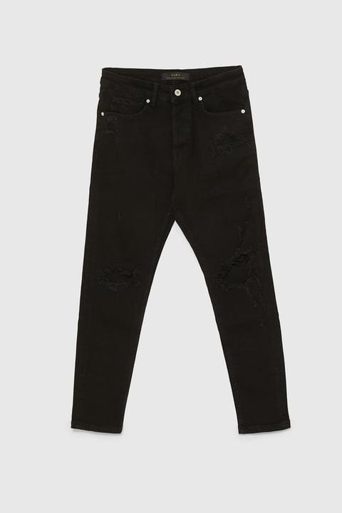 Jeans Skinny Strappi