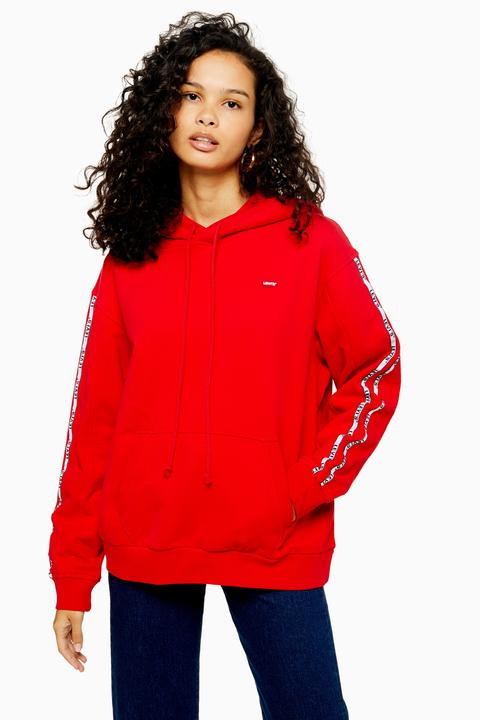 Womens Red Tape Hoodie By Levi's - Red 