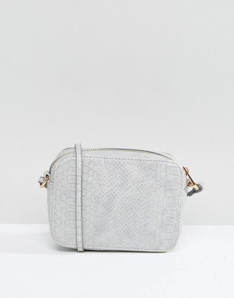 Bolso Bandolera Pequeño De Efecto Piel De Serpiente De Asos Design