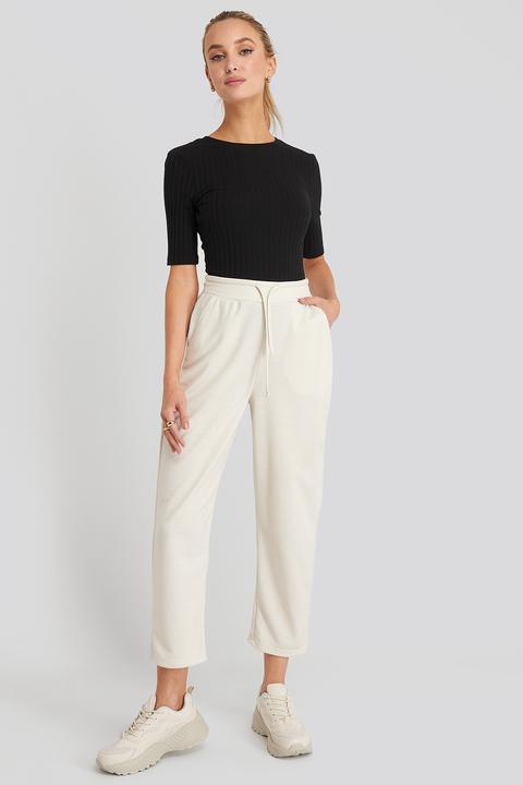 Na-kd Basic Basic Slip Pants - White