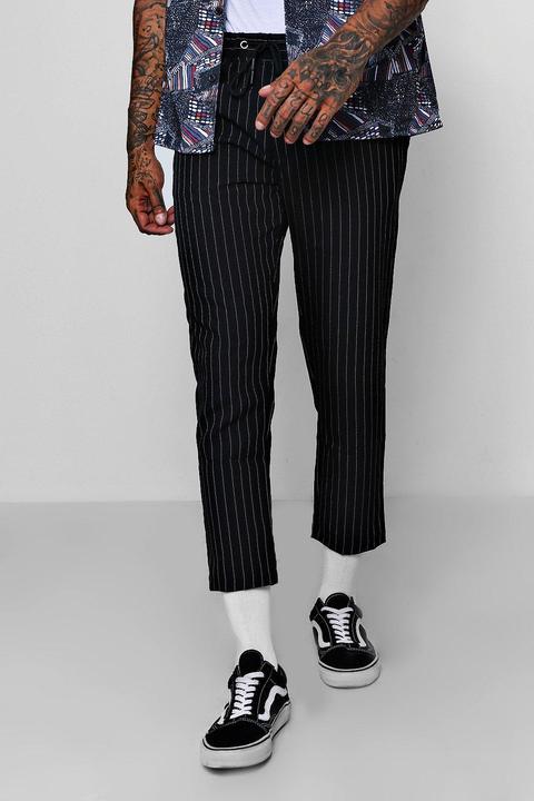 Woven Pinstripe Jogger