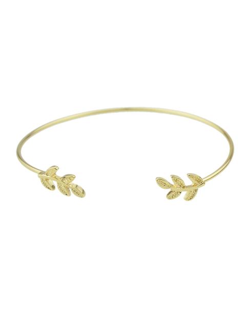 New Fashion Adjustable Gold Leaf Shape Cuff Bracelet