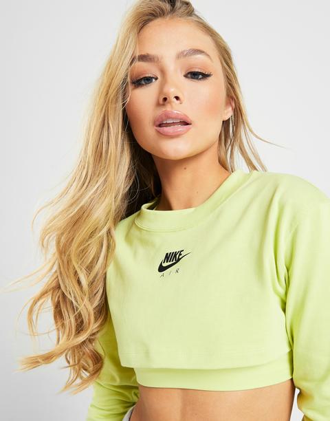 nike air long sleeve super crop top