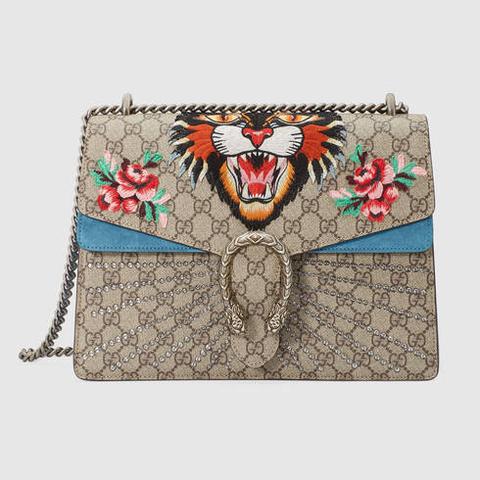 Bolso De Hombro Dionysus Gg Supreme Bordado