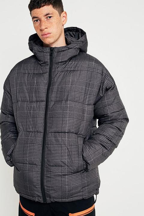 Uo Cesal Check Puffer Jacket