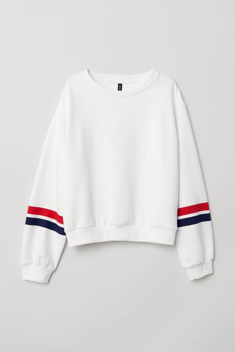 Sudadera Corta - Blanco