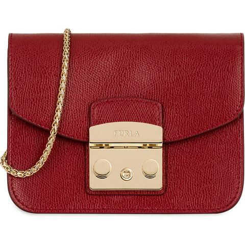 Furla Metropolis Mini Borsa A Bandoliera Ciliegia D