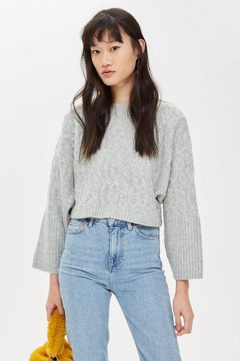 Cable Knit Crop Jumper