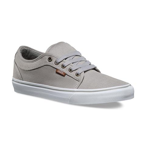 vans chukka low 10 oz. white canvas skate shoes
