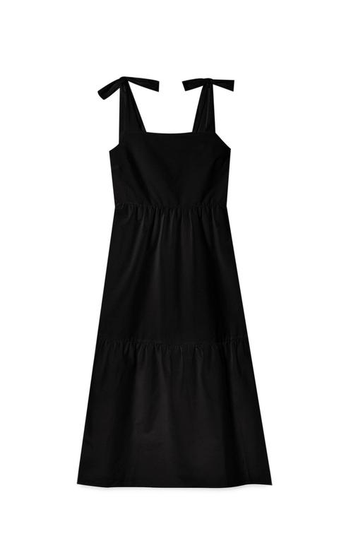 Vestido Midi Tirantes Popelin