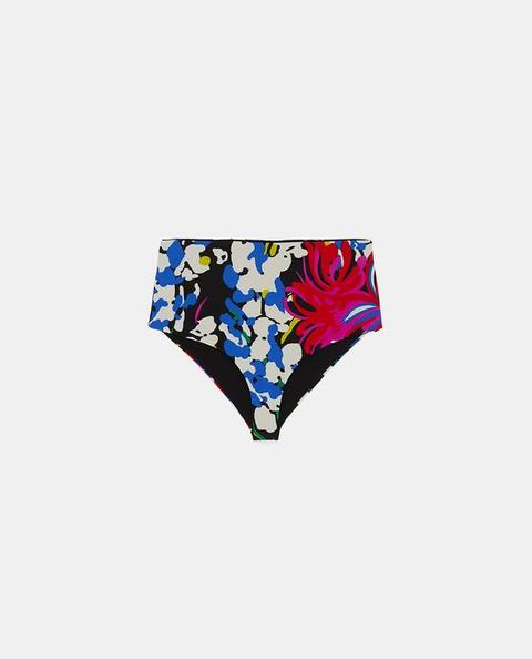 Slip Bikini Stampa Floreale