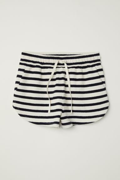 H & M - Shorts In Felpa - Bianco