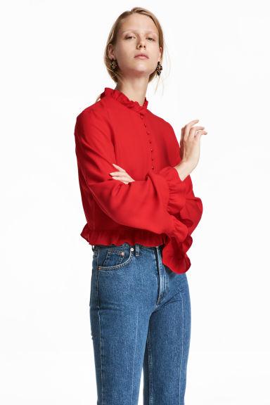 Blusa Con Volantes