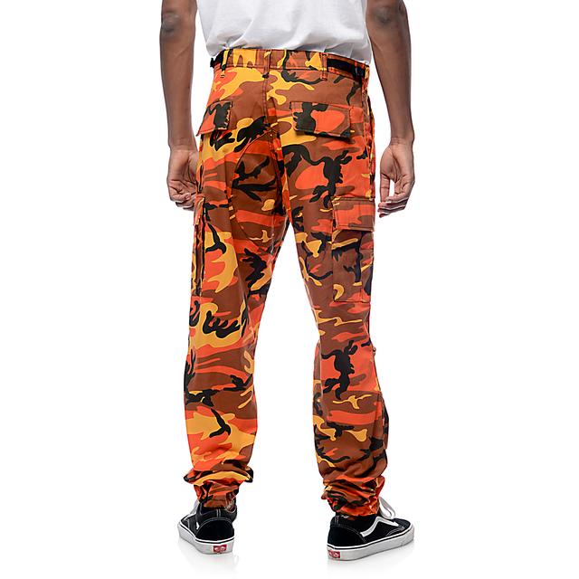 Rothco Bdu Savage Orange Camo Cargo Pants Zumiez From Zumiez On 21 Buttons - savage orange camo bdu shirt roblox