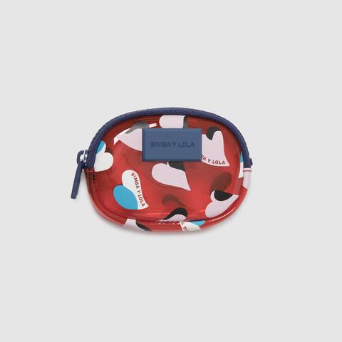 Monedero Broken-hearts Oval Rojo