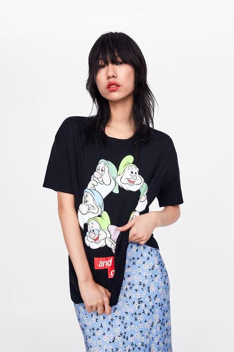 snow white t shirt zara