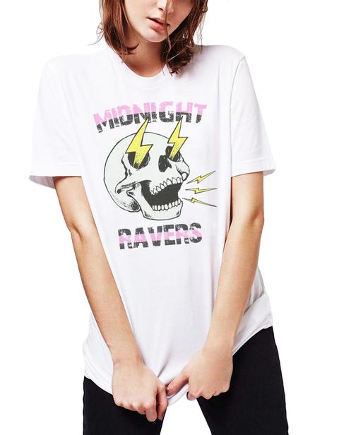 Camiseta Midnight Ravers Blanca De Iconeta | Buylevard