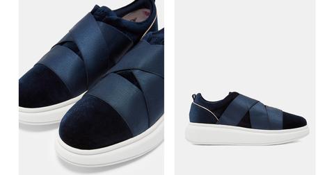 ted baker elastic strap trainers