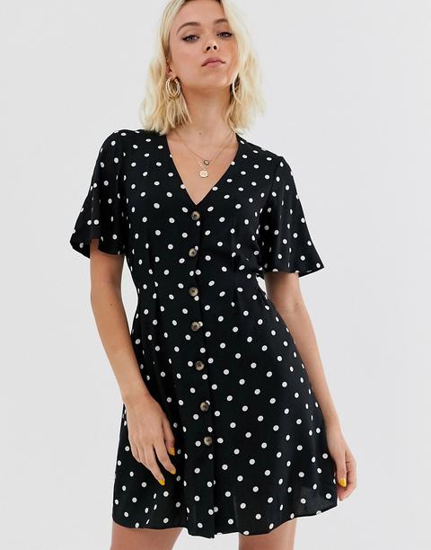 Miss Selfridge - Vestito Da Giorno A Pois - Multicolore