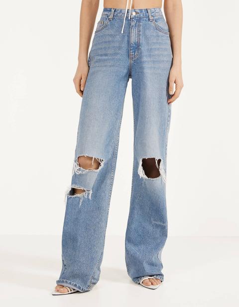 Jeans 90&amp;#39;s Flare Con Rotos