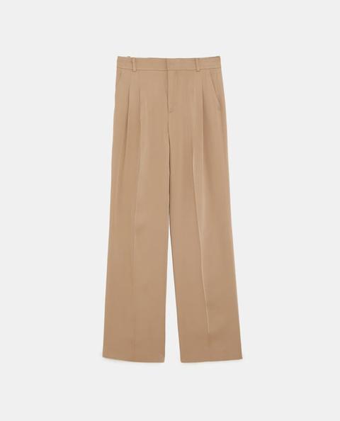 Pantalón Pliegues Fluido