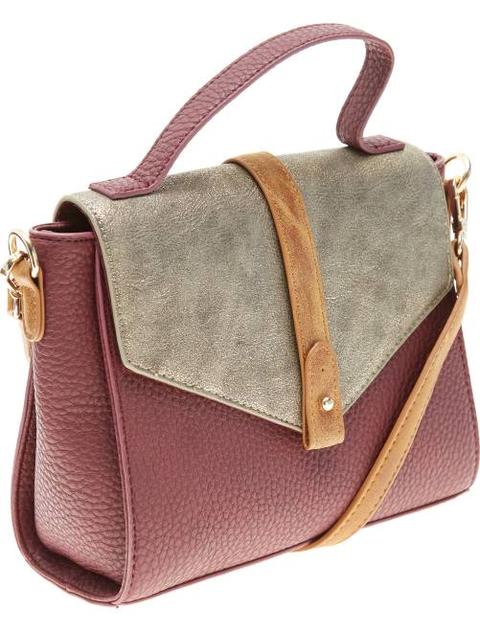 Bolso De Piel Sintética Con Solapa